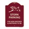 Signmission Stork Parking for New Mothers and Mothers to Heavy-Gauge Aluminum Sign, 24" x 18", BU-1824-22836 A-DES-BU-1824-22836 - alternate 1